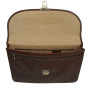 Тонкий кожаный портфель коричневого цвета Tony Perotti ITALICO 8091 MORO