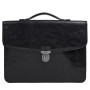 Тонкий кожаный портфель коричневого цвета Tony Perotti ITALICO 8091 nero