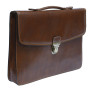 Стильный кожаный портфель Италия Tony Perotti ITALICO 8091 COGNAC