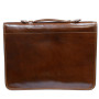 Стильный кожаный портфель Италия Tony Perotti ITALICO 8091 COGNAC