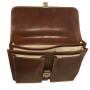 Великий шкіряний портфель чоловічий TONY PEROTTI Italico 8013 cognac