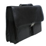 Мужской кожаный портфель чёрного цвета TONY PEROTTI Italico 8013 nero