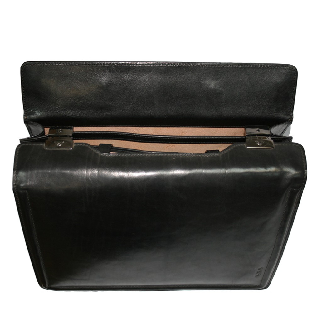 Мужской кожаный портфель - саквояж TONY PEROTTI Italico 8022 nero