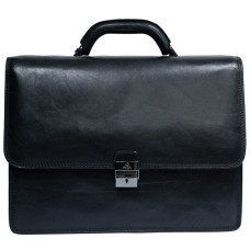 Великий чоловічий портфель зі шкіри TONY PEROTTI Italico 8024 nero
