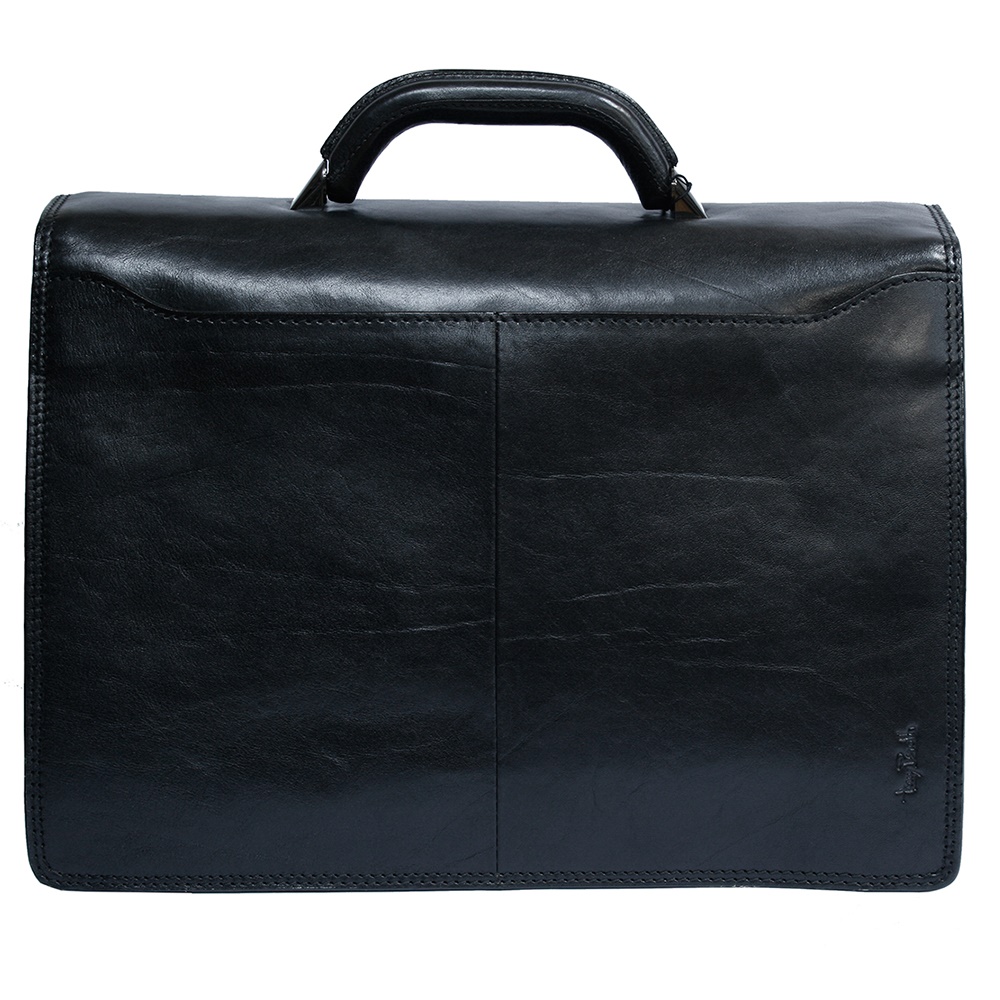 Великий чоловічий портфель зі шкіри TONY PEROTTI Italico 8024 nero