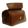 Маленький кожаный саквояж Италия TONY PEROTTI Italico 8051 cognac
