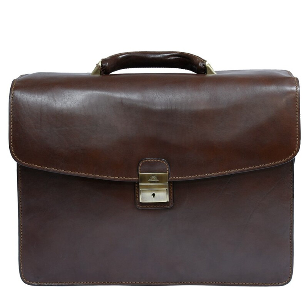 Великий чоловічий портфель зі шкіри TONY PEROTTI Italico 8071 moro