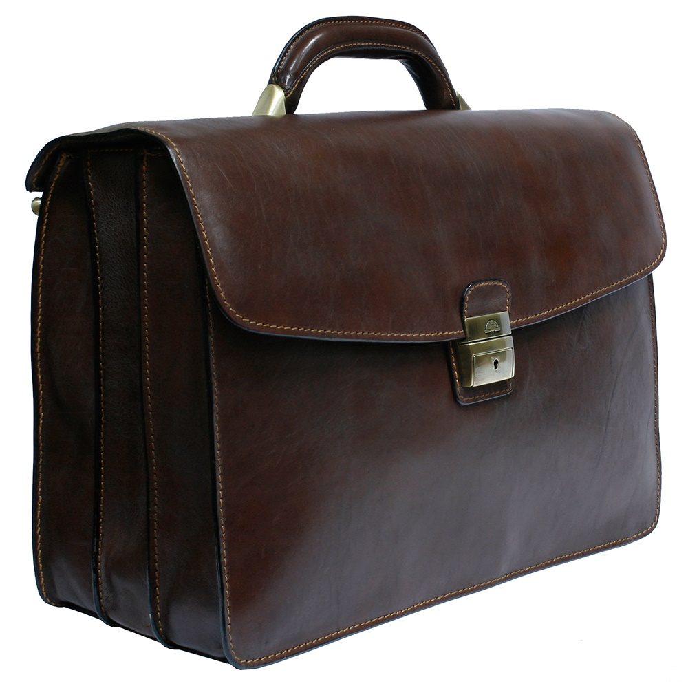 Великий чоловічий портфель зі шкіри TONY PEROTTI Italico 8071 moro