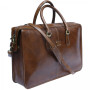 Коричневый кожаный портфель TONY PEROTTI Italico 8098 cognac