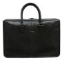 Чёрный кожаный мужской портфель TONY PEROTTI Italico 8098 nero