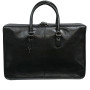 Чёрный кожаный мужской портфель TONY PEROTTI Italico 8098 nero