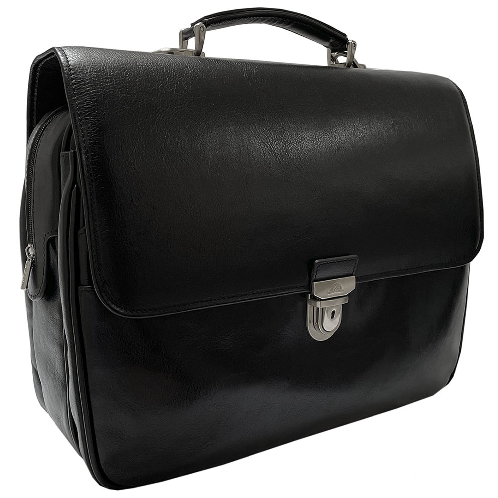 Мужской кожаный портфель TONY PEROTTI Italico 8361-40 nero