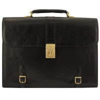 Мужской кожаный портфель TONY PEROTTI Italico 9156 nero