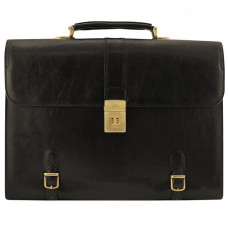 Мужской кожаный портфель TONY PEROTTI Italico 9156 nero