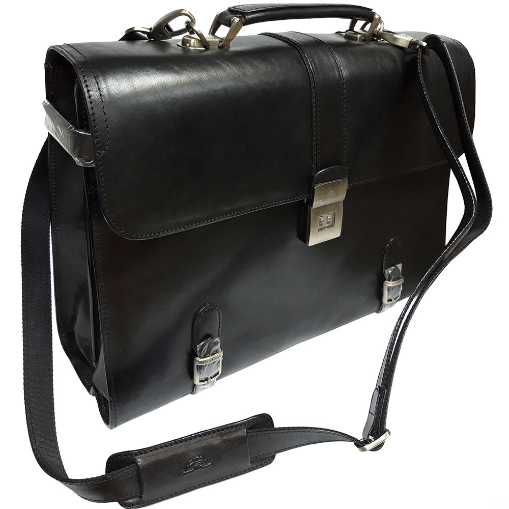 Мужской кожаный портфель TONY PEROTTI Italico 9156 nero