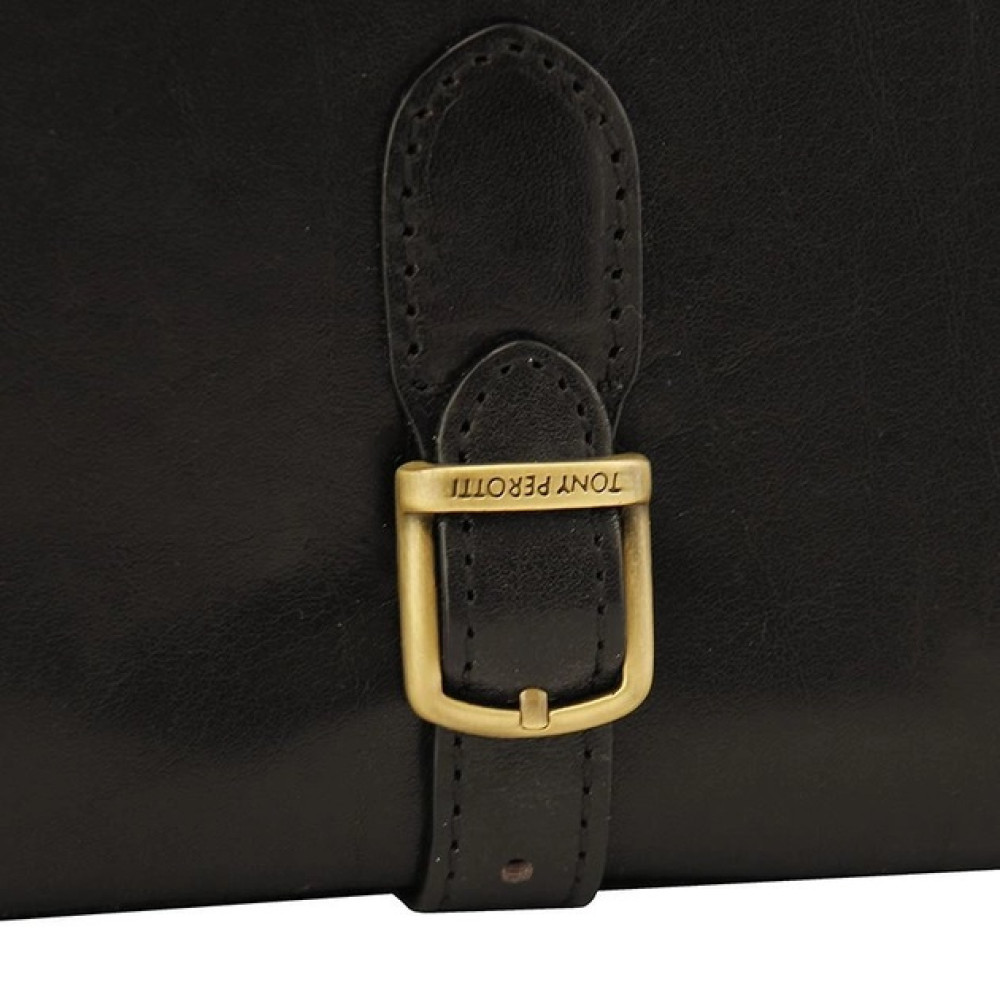 Мужской кожаный портфель TONY PEROTTI Italico 9156 nero