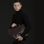 Мягкий мужской портфель из кожи TONY PEROTTI Italico 9338 moro