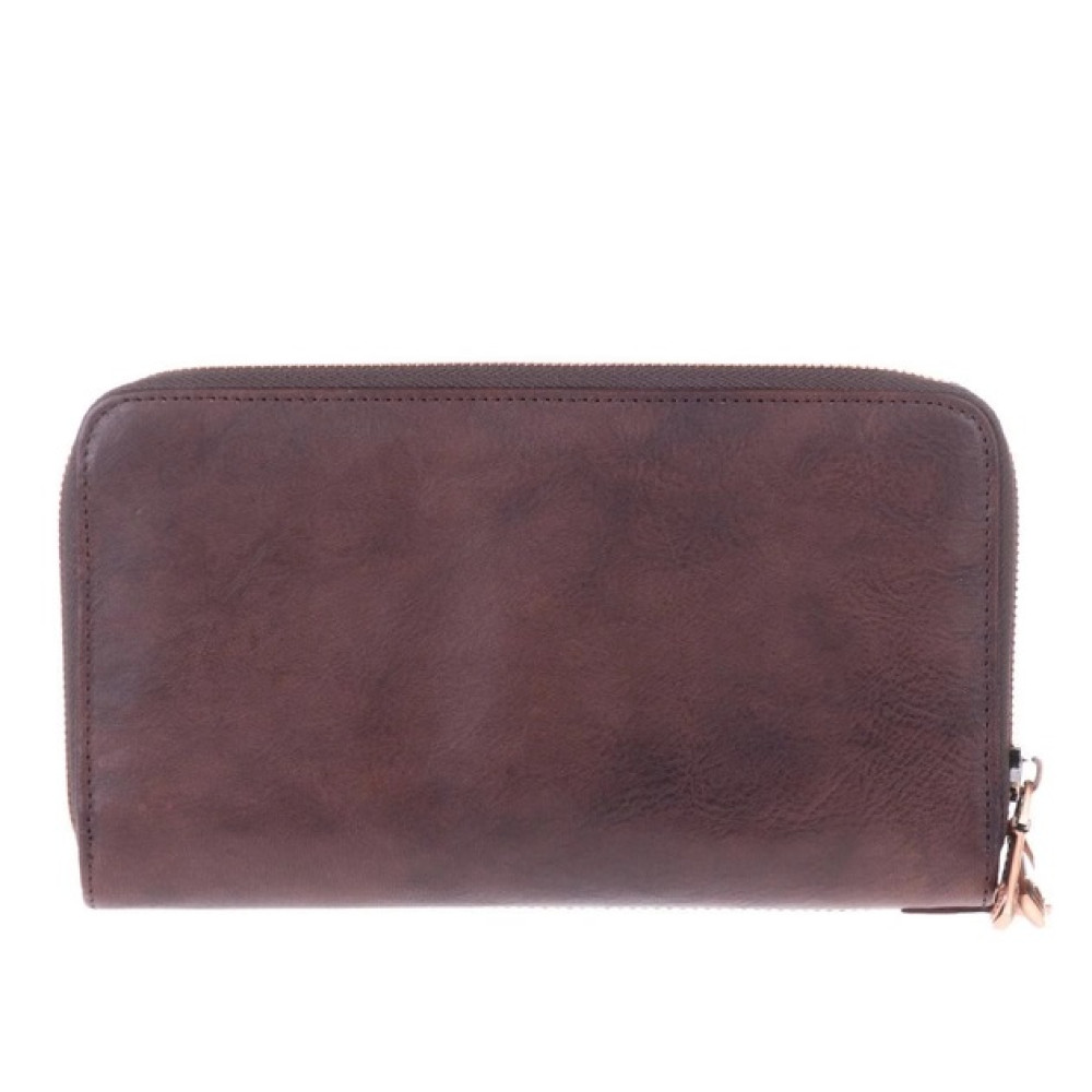 Коричневий шкіряний клатч Італія Tony Perotti Vintage 3668+RFID moro