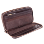 Коричневий шкіряний клатч Італія Tony Perotti Vintage 3668+RFID moro