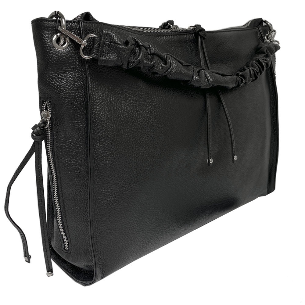 Чёрная женская сумочка через плече TONY PEROTTI Borsa CA020-06BK nero
