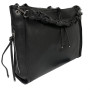 Чёрная женская сумочка через плече TONY PEROTTI Borsa CA020-06BK nero