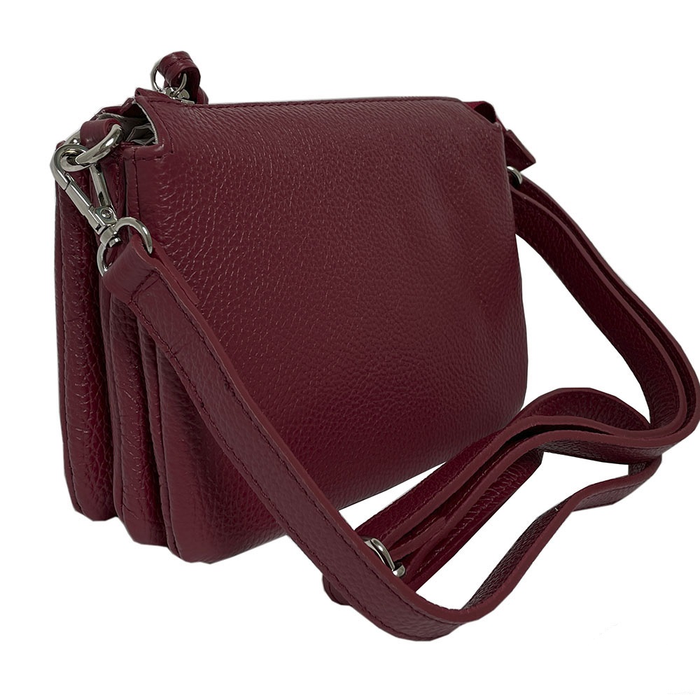 Жіноча шкіряна сумка-клатч TONY PEROTTI Borsa CA04B-30DR dark red
