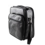 Чёрная кожаная барсетка Италия Tony Perotti Italico 7058 nero