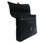 Чёрный портфель кожаный Varsavia 9943 nero
