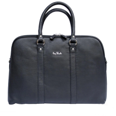 Чёрный женский портфель Италия Tony Perotti Contatto 9574-40 nero