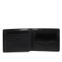 Чёрное кожаные портмоне мужское Tony Perotti Italico 3620 nero