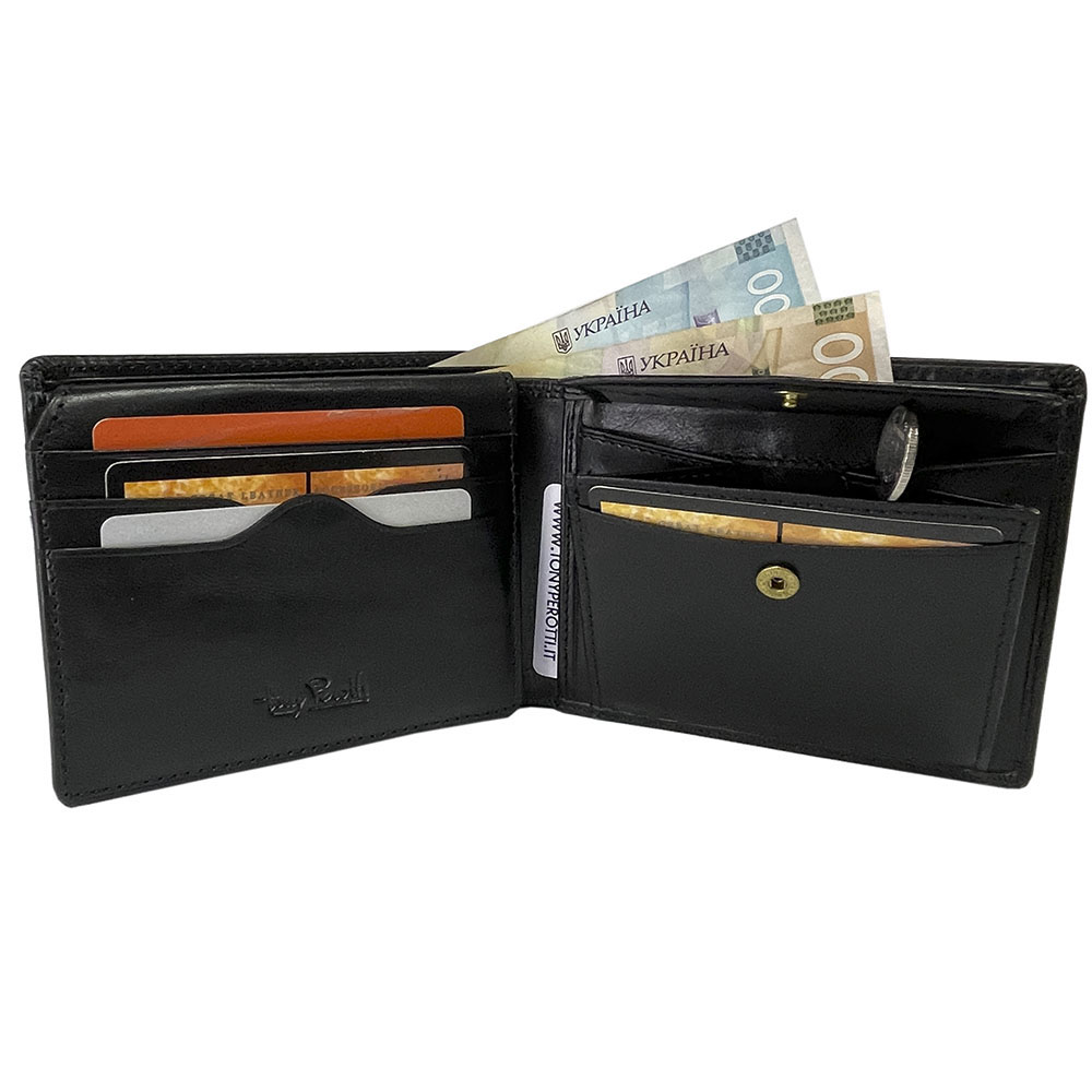 Чёрное портмоне мужское Tony Perotti Italico 533 nero