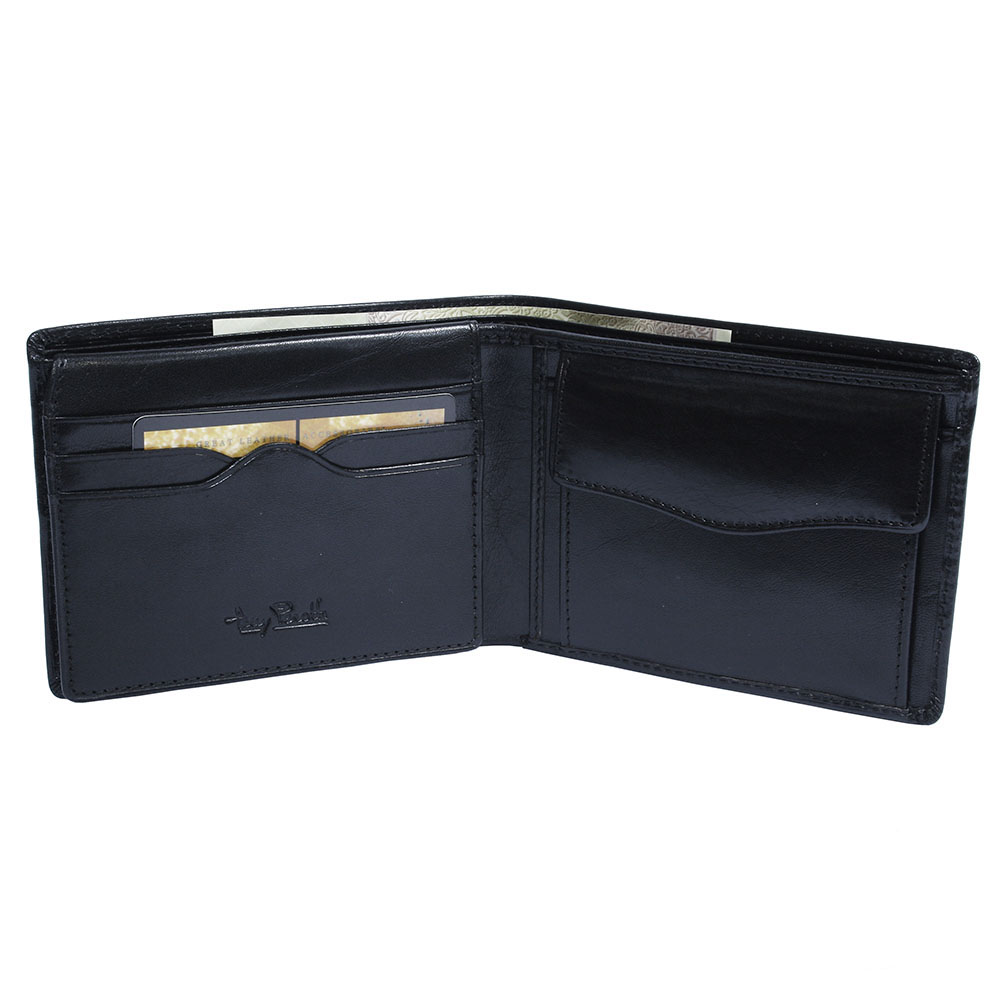 Чёрное портмоне мужское Tony Perotti Italico 533 nero
