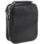 Чёрная кожаная сумка формата А4 TONY PEROTTI Vernazza 6023-19 nero