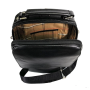 Чёрная кожаная сумка формата А4 TONY PEROTTI Vernazza 6023-19 nero