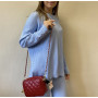 Красная женская сумочка через плечо Borsa CA006-01DR dark red