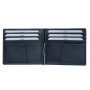 Чёрный кожаный зажим для денег Cortina 5000 nero