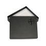 Чёрный кожаный зажим для денег Cortina 5000 nero