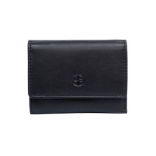 Чёрный женский кошелёк из натуральной кожи Tony Perotti Cortina 5056 nero