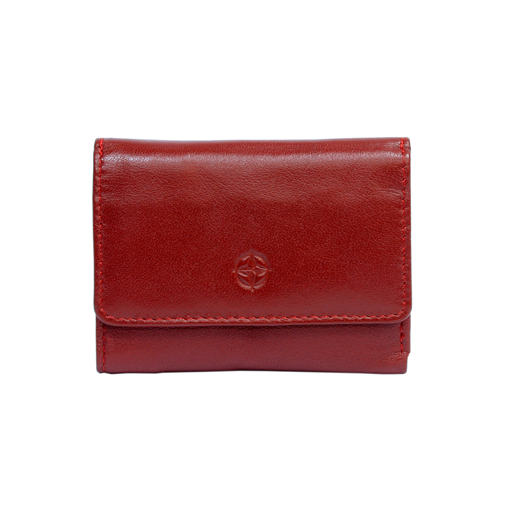 Красный женский кошелёк из натуральной кожи Tony Perotti Cortina 5056 rosso