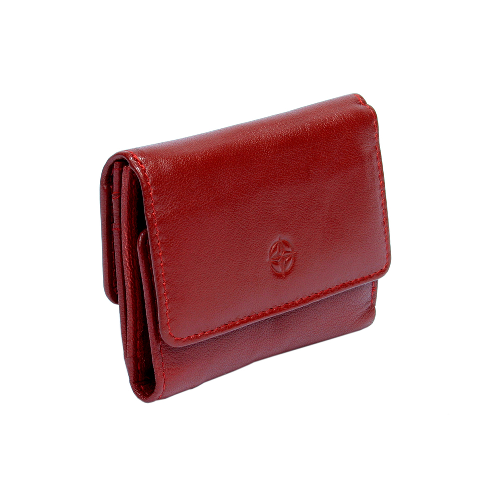 Красный женский кошелёк из натуральной кожи Tony Perotti Cortina 5056 rosso