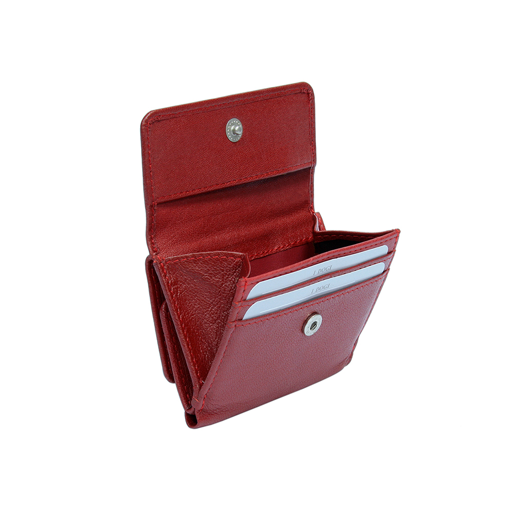 Красный женский кошелёк из натуральной кожи Tony Perotti Cortina 5056 rosso