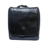 Чёрный кожаный нессесер Tony Perotti Italico 8220 nero