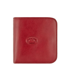 Жіночий шкіряний міні гаманець червоного кольору Tony Perotti Italico 1858S rosso