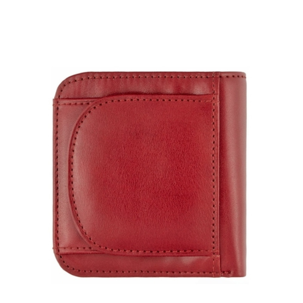 Жіночий шкіряний міні гаманець червоного кольору Tony Perotti Italico 1858S rosso