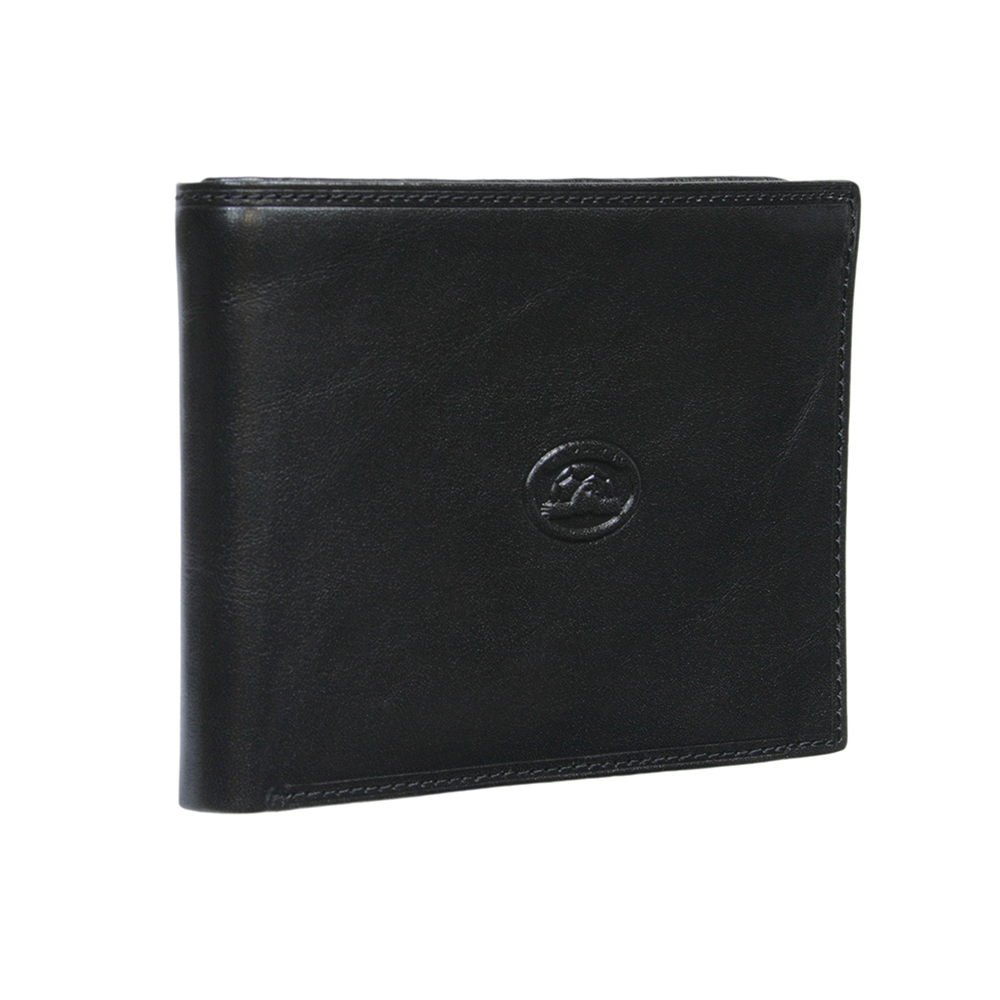 Чёрный кожаный кошелёк Tony Perotti Italico 2337 nero