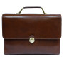 Класичний шкіряний портфель Tony Perotti Italico 7010 cognac