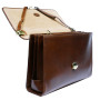 Класичний шкіряний портфель Tony Perotti Italico 7010 cognac