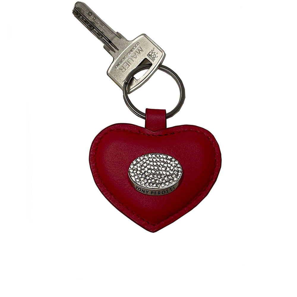 Красный кожаный брелок лаф Tony Perotti Swarovski 4009 marlboro