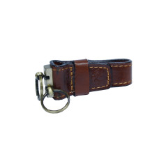 Брелок кожаный коньячный Tony Perotti Italico 2541 cognac