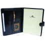 Чёрный кожаный блокнот Tony Perotti Italico 2590 nero